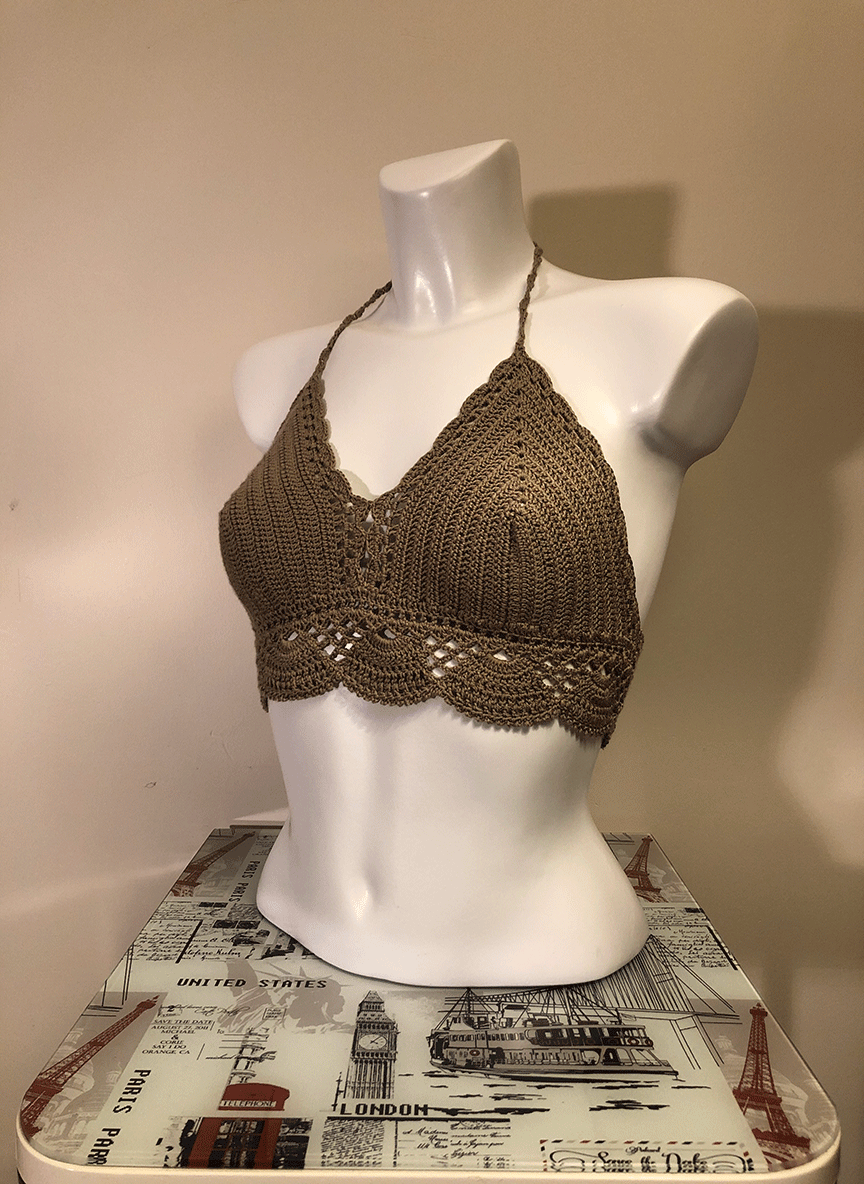 Yazlık Örgü Crop Top